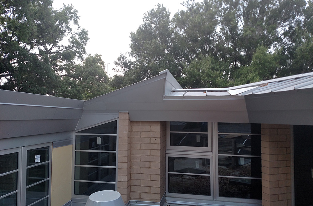 PreWeathered Galvalume Standing Seam Roof And Fascia