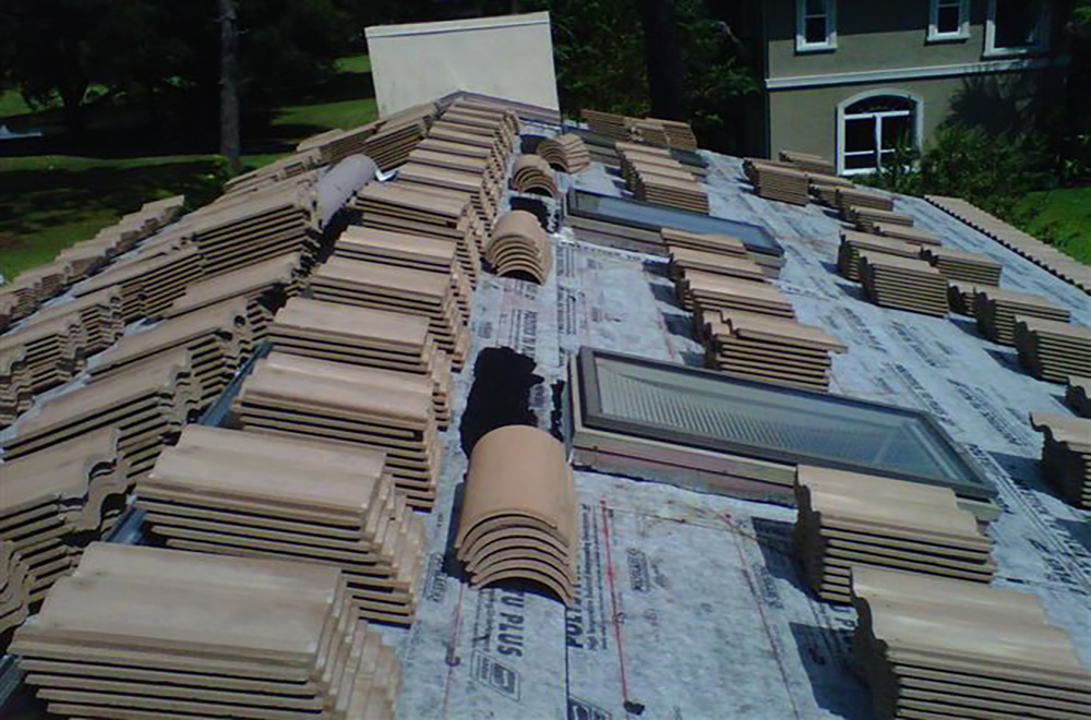 Tile Loaded Ready To Be Installed