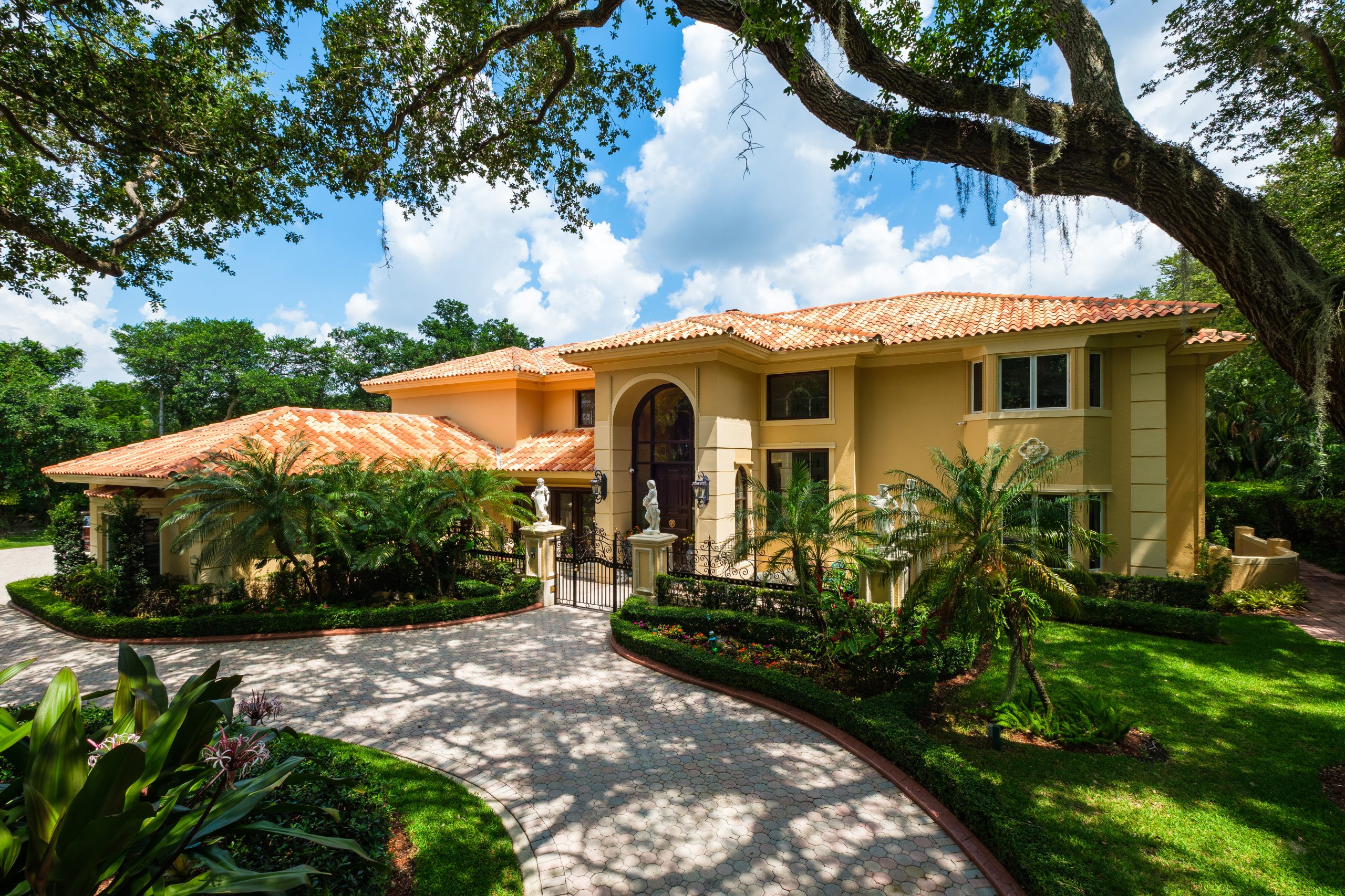 Tile Roof On A Luxury Estate Home