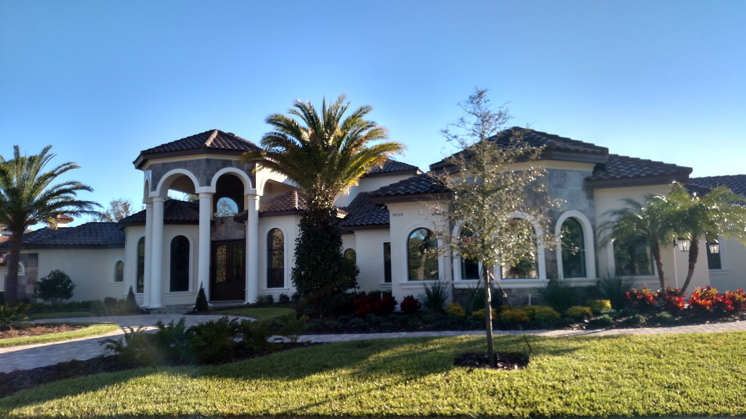 Tile roof on a nice home