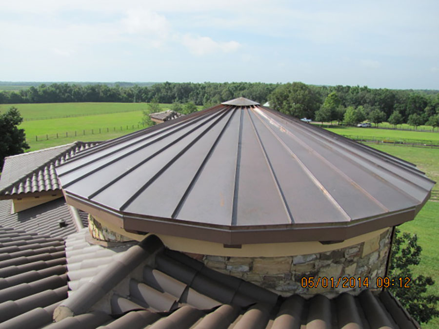 Copper-tower-roof