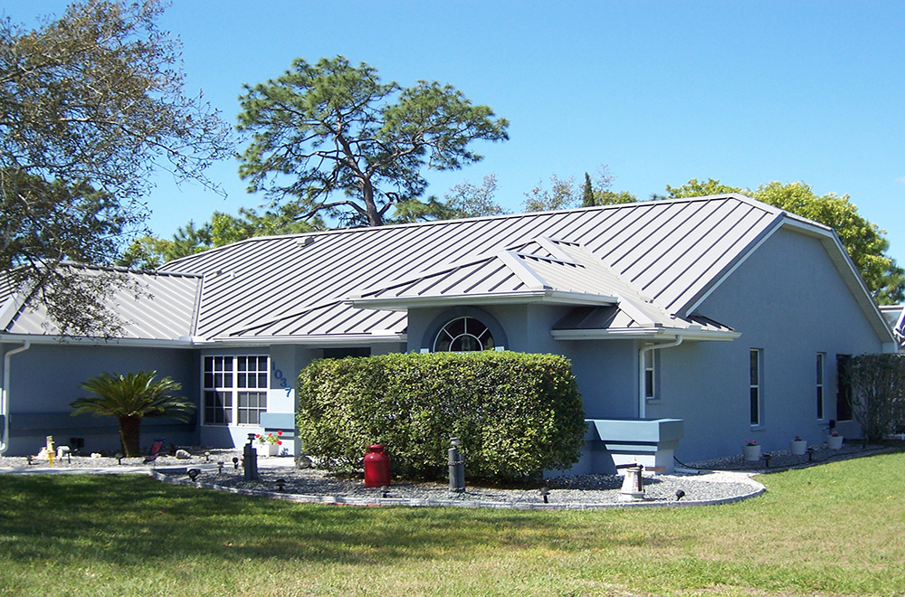 Standing Seam Metal Roof Color Grey