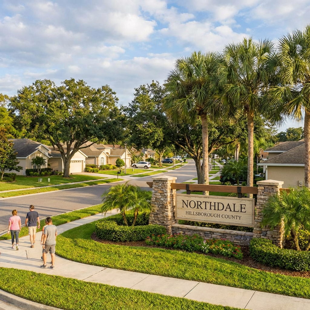 Beautiful residential home in Northdale, Hillsborough County, FL with a durable roofing system built for Florida weather protection and long-lasting performance.