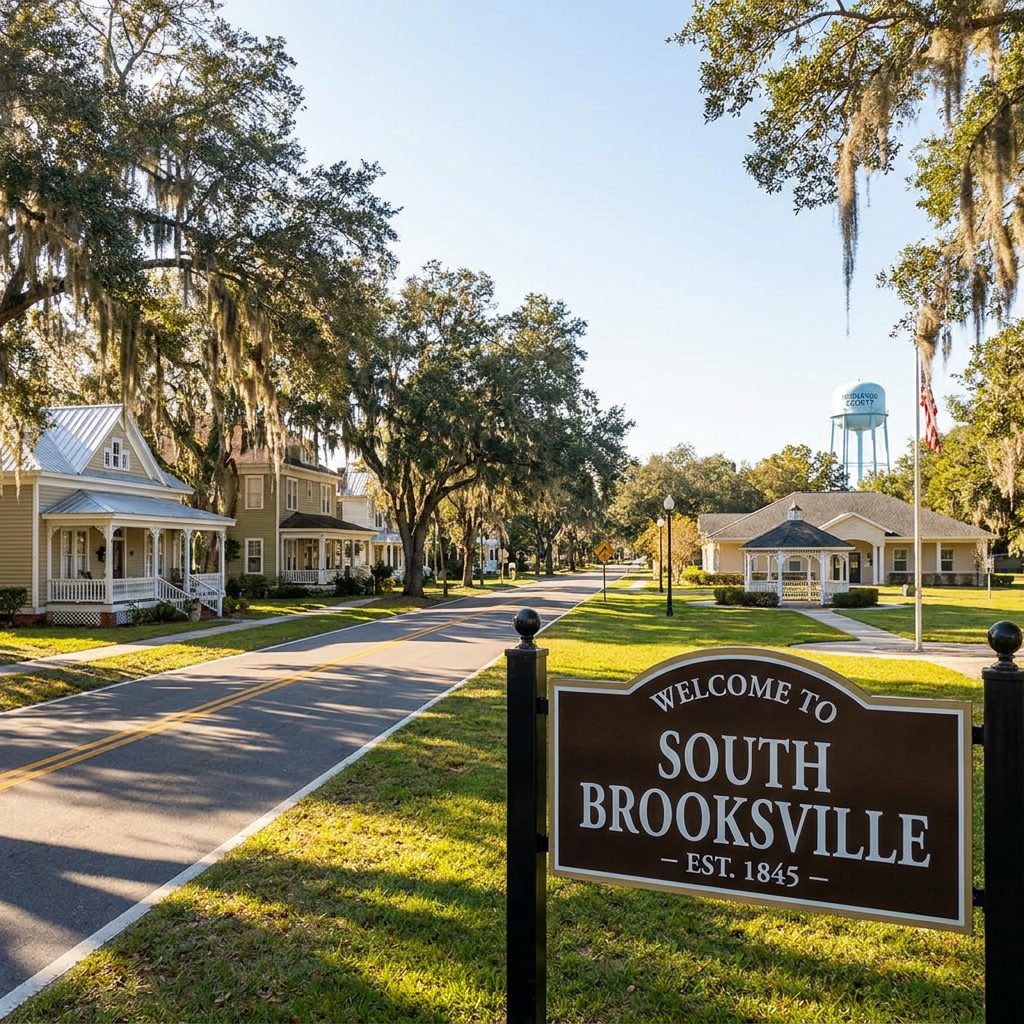 Beautiful home with a durable residential roofing system in South Brooksville, Hernando County, FL designed for long-lasting Florida weather protection.